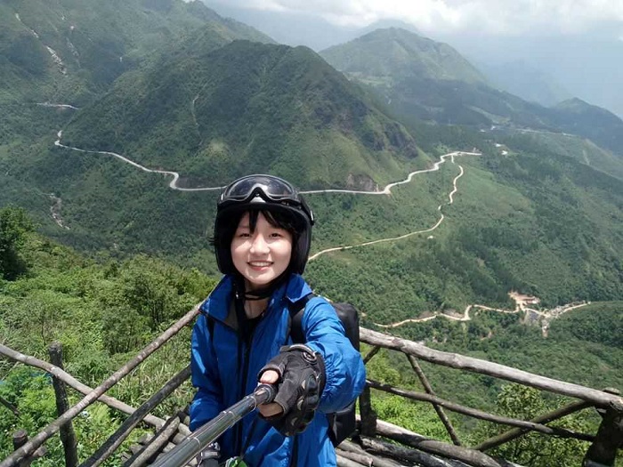 mũ bảo hiểm phượt nữ