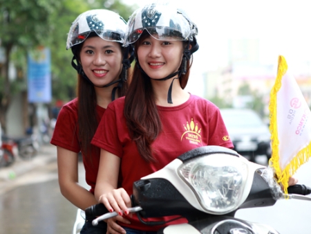 mũ bảo hiểm phượt nữ